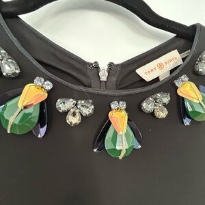 Tory Burch Black dress with Jewel Accents